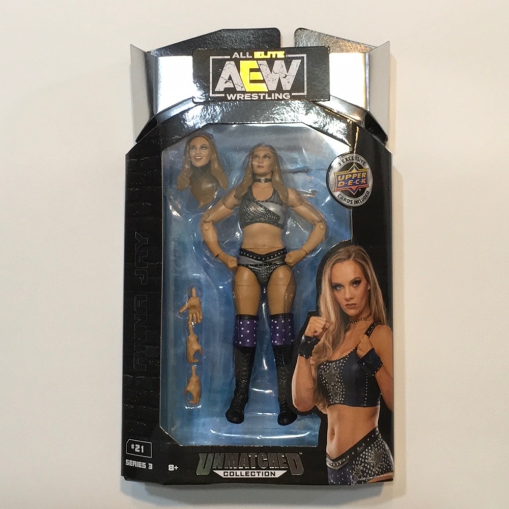 Anna Jay AEW Unmatched Series 3 Wrestling Action Figure. Box Damage. No Cards.